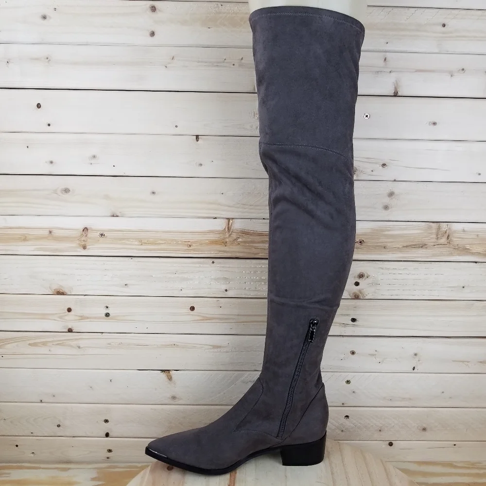 Marc Fisher Ltd Yakira Over the Knee Tall Boots Women's 6 US Pointed Toe Zip NEW